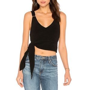 Free People Paisley Pop Tank Black size XSmall